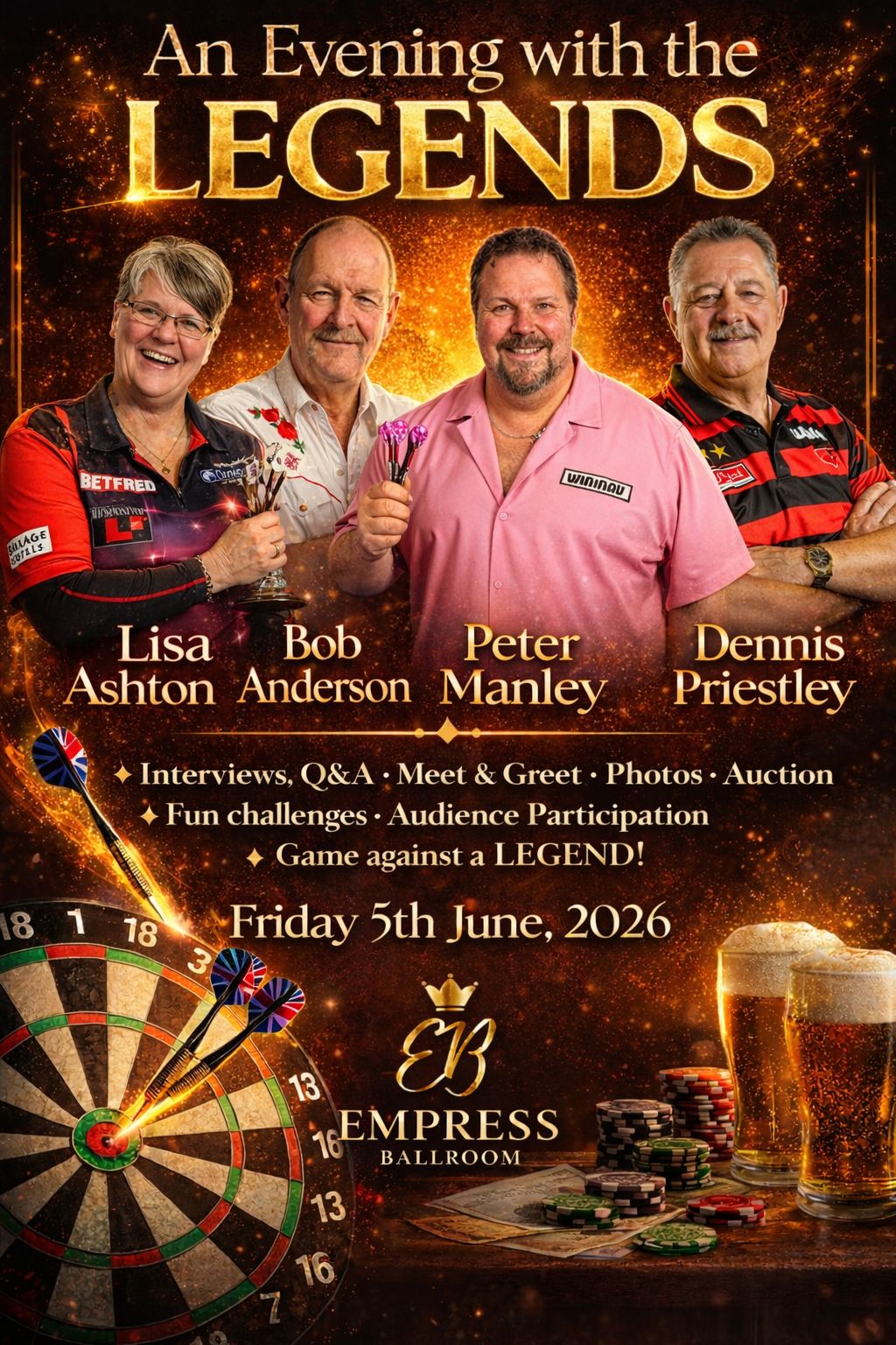 An Evening with the Legends of DARTS Poster